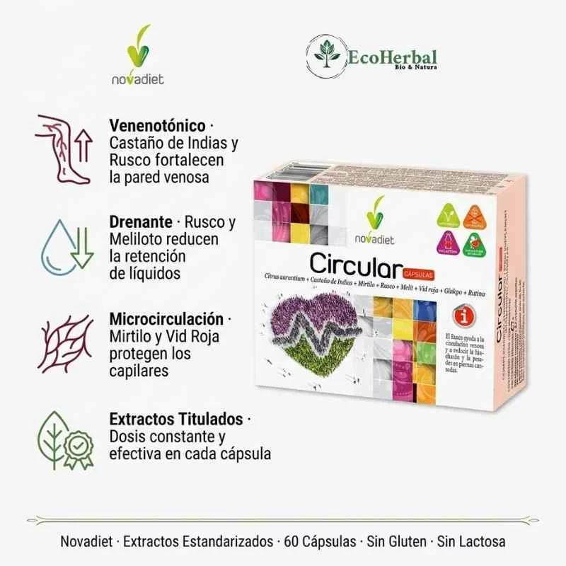 NOVADIET - Circular 60 cápsulas - Imagen 2