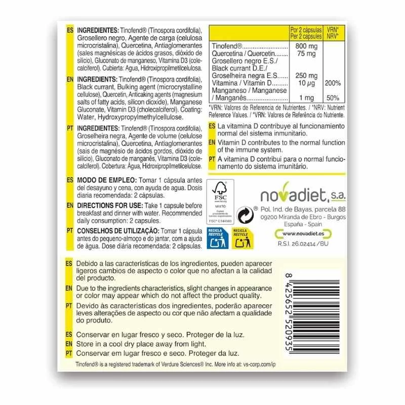 NOVADIET - Alestamin 30 cápsulas vegetales | alergias y polen - Imagen 2