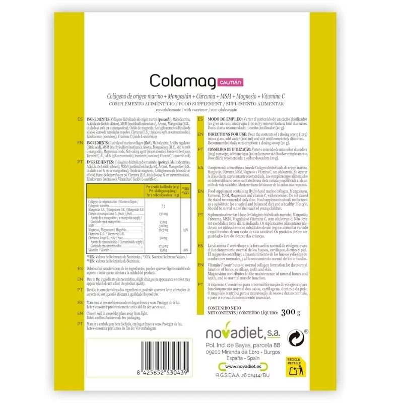 NOVADIET - Doypack colamag calman 300gr - huesos y articulaciones - Imagen 3