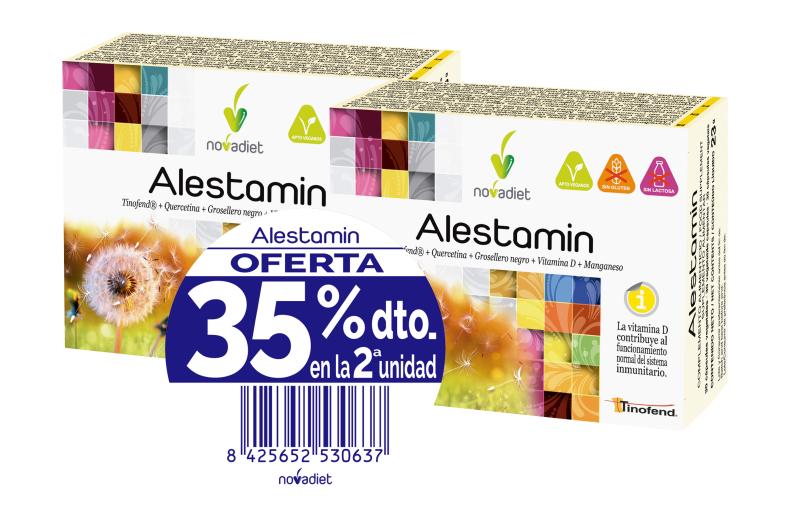 alergias PACK ALESTAMIN 2ªUD 35% DTO 2X30CAP VEG