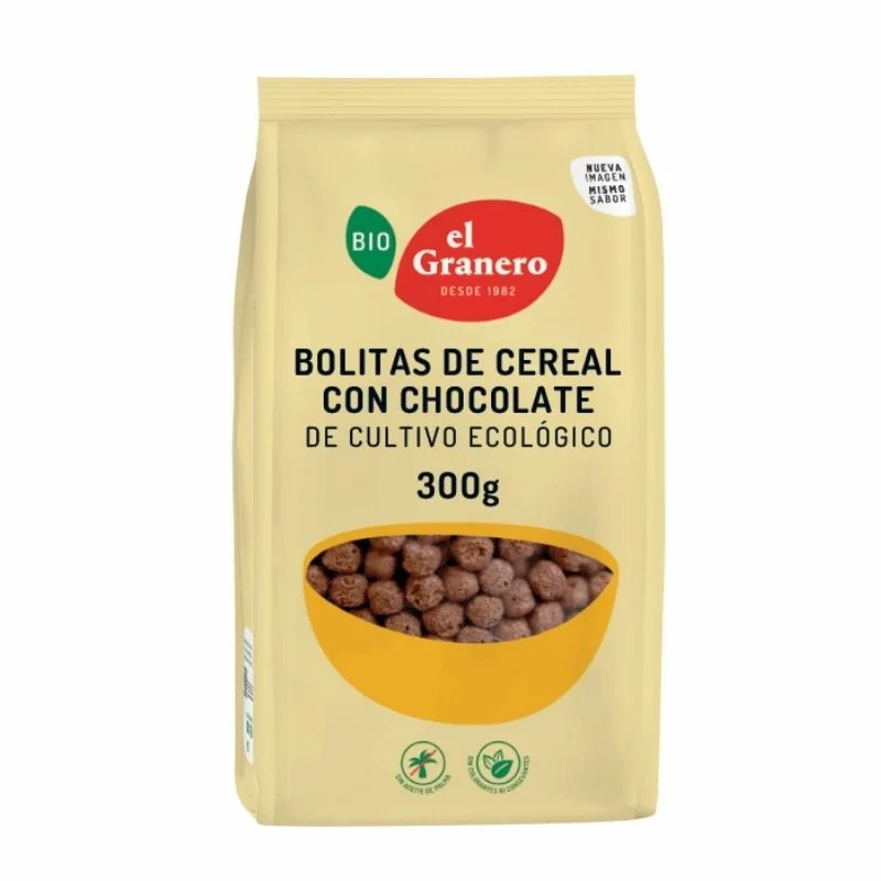 copos, mueslis y salvados BOLITAS DE CEREALES CON CHOCOLATE BIO, 300 g