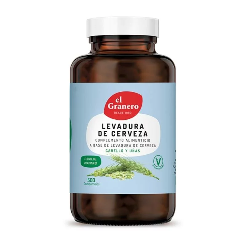 vitaminas LEVADURA DE CERVEZA, 500 COMP, 400 mg