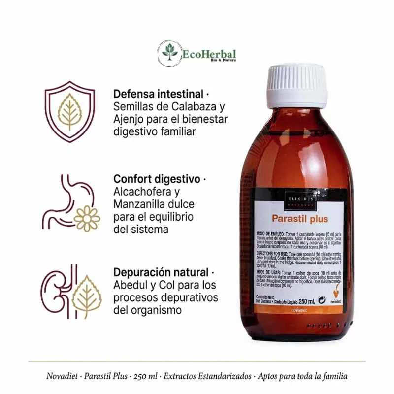 NOVADIET - Parastil plus 250ml | parásitos intestinales - Imagen 2