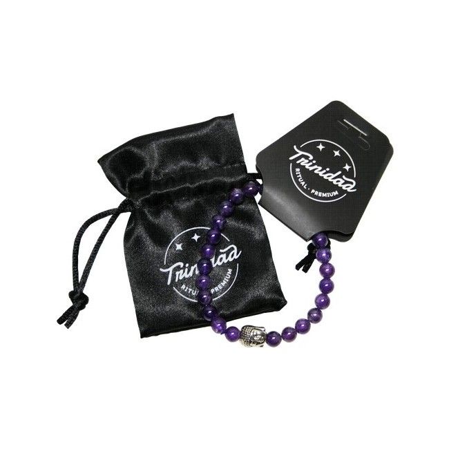 bisuteria PULSERA AMATISTA BUDA 6 MM.