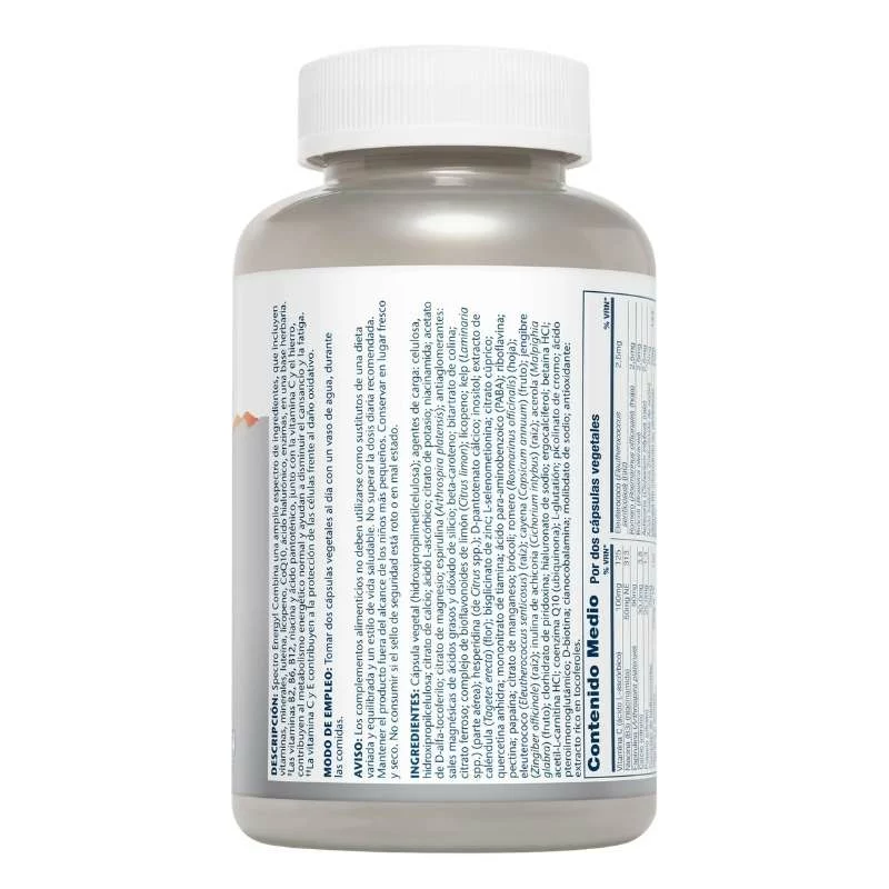SOLARAY - Spectro energy multivitamin 120 vegcaps - Imagen 2