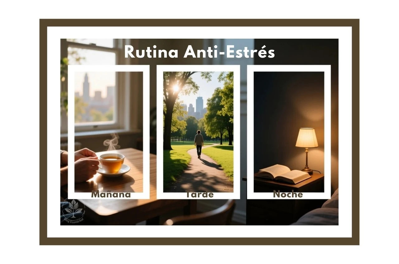 Guía visual para crear una rutina diaria que ayude a gestionar el estrés