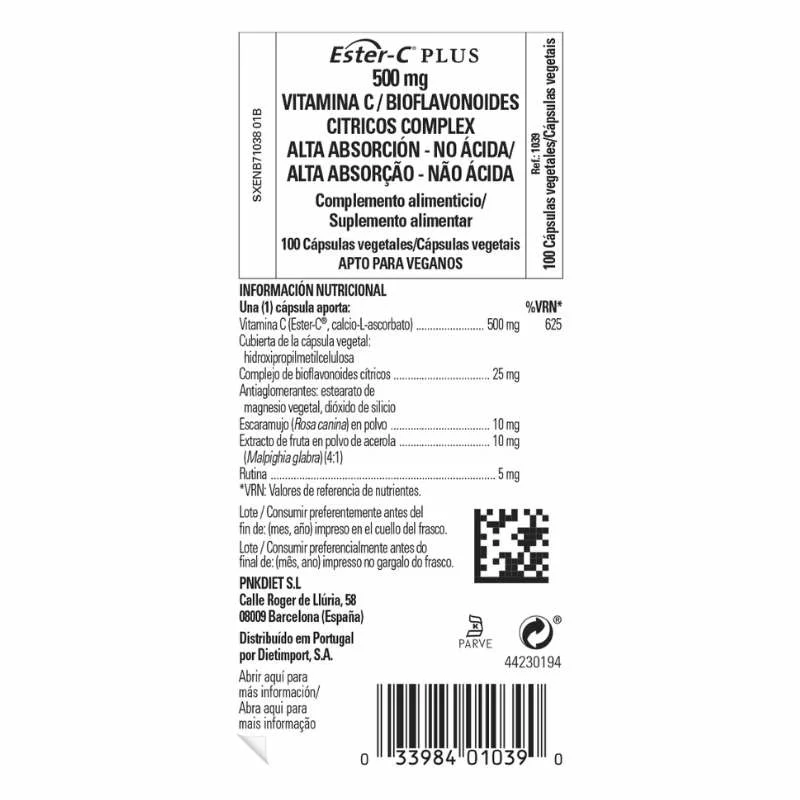 SOLGAR - Ester-c® plus 500 mg 100 cáps vegetales. | sistema inmunitario - Imagen 2