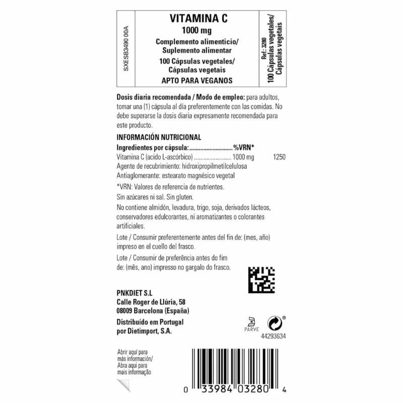 SOLGAR - Vitamina c 1000mg 100 cápsulas vegetales | defensas y colágeno - Imagen 2