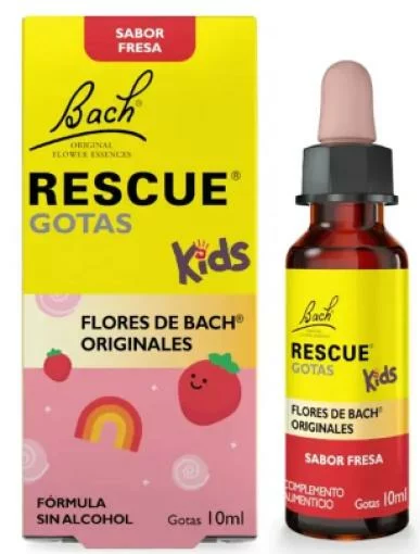 complementos infantil. BACH RESCUE KIDS FRESA 10ML