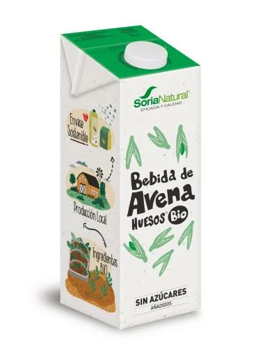 bebidas BEBIDA DE AVENA HUESOS BIO 1L