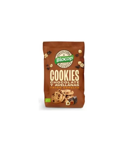 repostería y chocolates COOKIES T.ESPELTA CHOCO AVELLANAS BIOCOP 200G