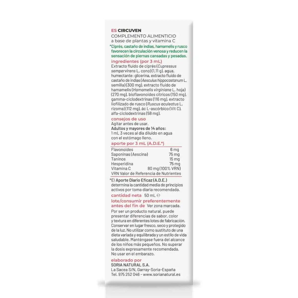 SORIA NATURAL - Circuven composor 40 | piernas cansadas y varices - Imagen 2