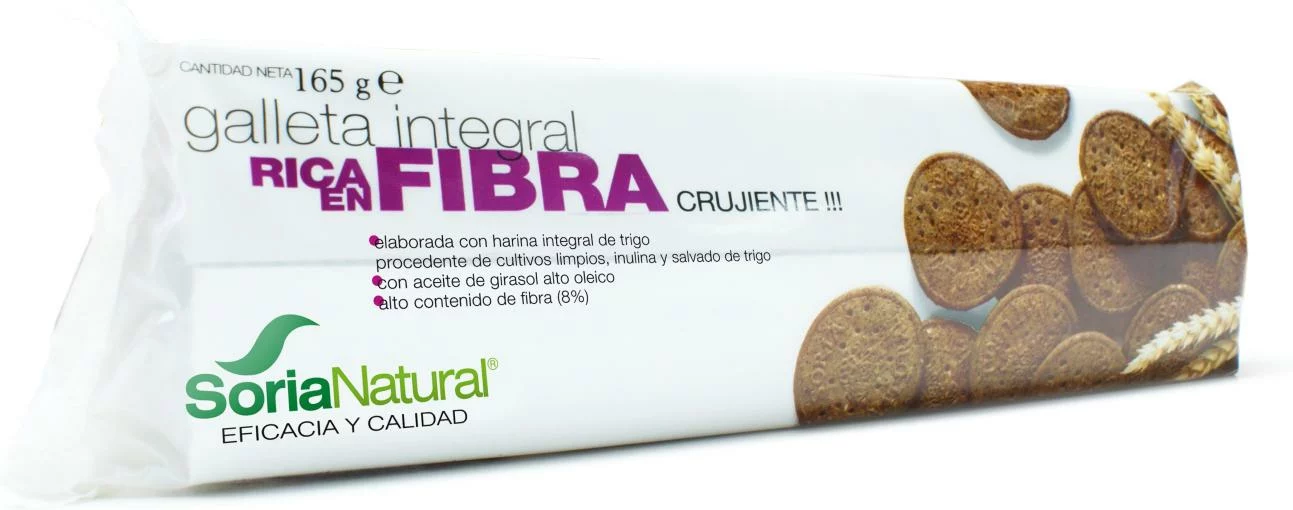 repostería y chocolates GALLETAS DE FIBRA INTEGRAL 165 GRS
