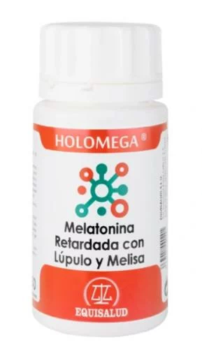 sistema nervioso HOLOMEGA MELATONINA RETARDA CON LUPULO Y MELISA 50CAP