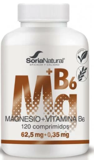 vitaminas MAGNESIO VITAMINA B6 LIBERACION SOSTENIDA 120 COMP