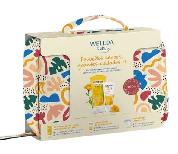 higiene infantil NECESER BEBE CHAMPU GEL DUCHA CALENDULA 200ML + CREMAN PAÑAL 75ML + PAÑAL