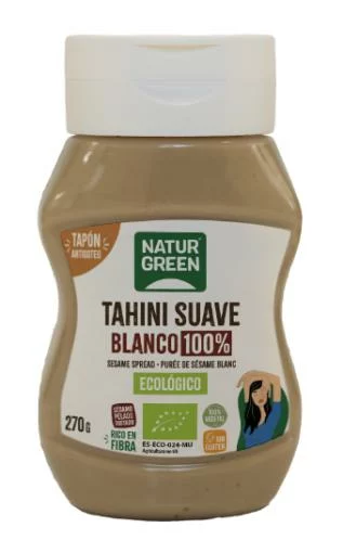 sales, condimentos y salsas TAHINI SUAVE BLANCO 100% ECO 270G