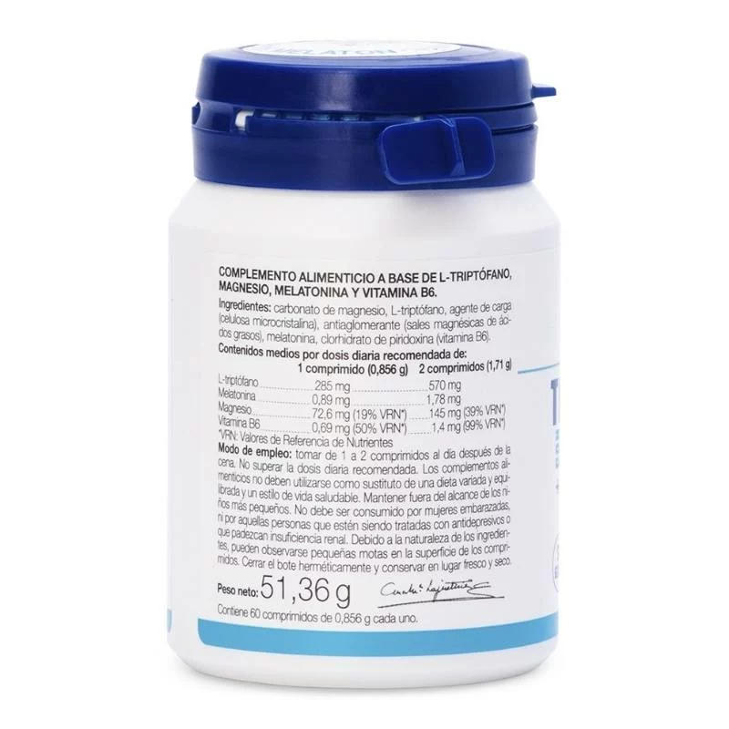 sistema nervioso TRIPTOFANO+MELATONINA+MAGNESIO+VIT.B6 60 COMP