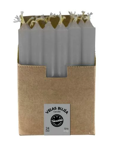 aromaterapia VELAS MINI GRIS 1,2 X 11 CM. UNIDAD