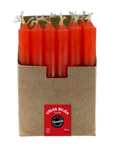 aromaterapia VELAS MINI ROJO 1,2 X 11 CM. UNIDAD