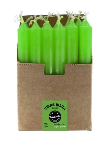 aromaterapia VELAS MINI VERDE CLARO 1,2 X 11 CM. UNIDAD