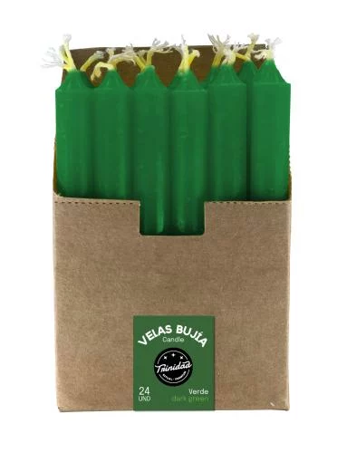 aromaterapia VELAS MINI VERDE OSCURO 1,2 X 11 CM. UNIDAD