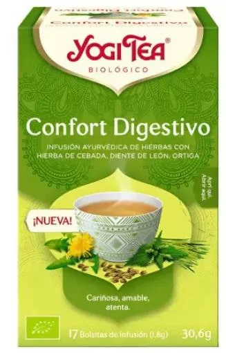 plantas en filtro YOGI TEA COMFORT DIGESTIVO BIO 17 BOLSAS