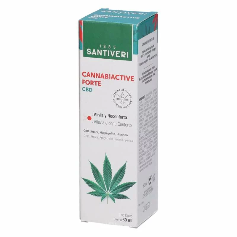 SANTIVERI - Cannabiactive forte crema cbd 60 ml | dolor muscular y articular - Imagen 2