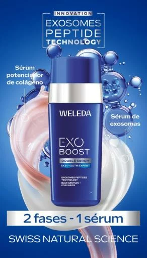 línea facial DOBLE SERUM EXOSOMAS BOOST REDENSIFICANTE 30 ML