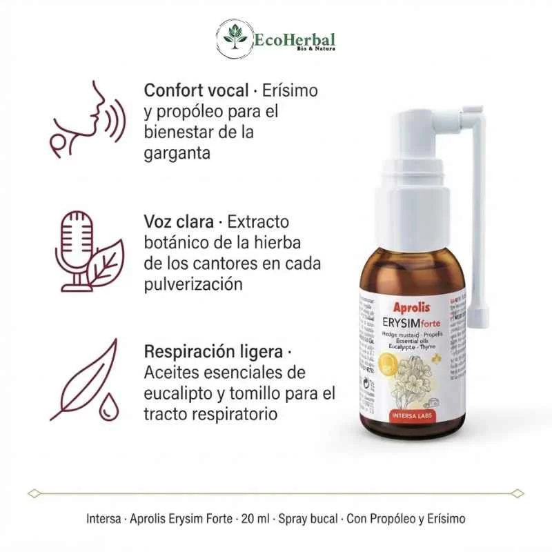 sistema inmunológico ERYSIM FORTE SPRAY BUCAL APROLIS 20ml