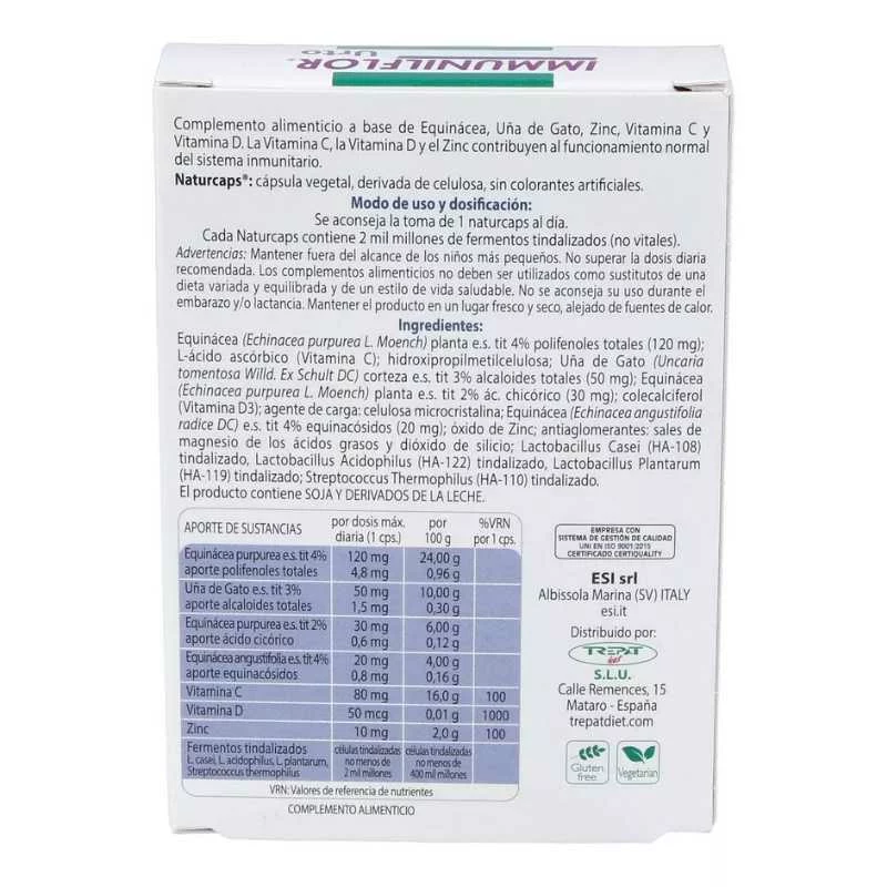 ESI - Immuniflor urto 30 naturcaps - defensas y sistema inmune - Imagen 3