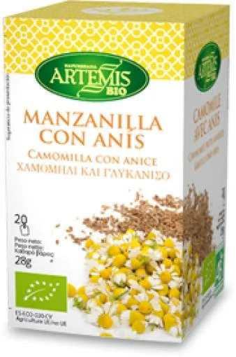 plantas en filtro MANZANILLA CON ANIS BIO 20 FILTROS