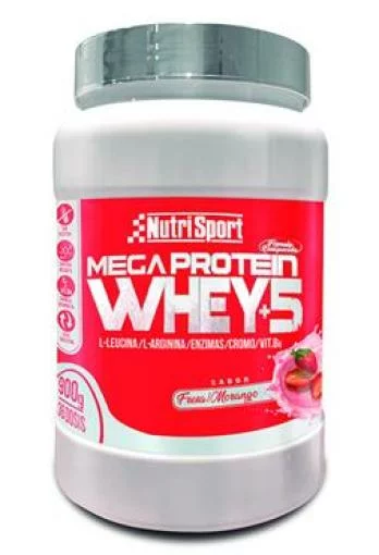 deporte MEGA PROTEIN 5 WHEY FRESA 900 GRS