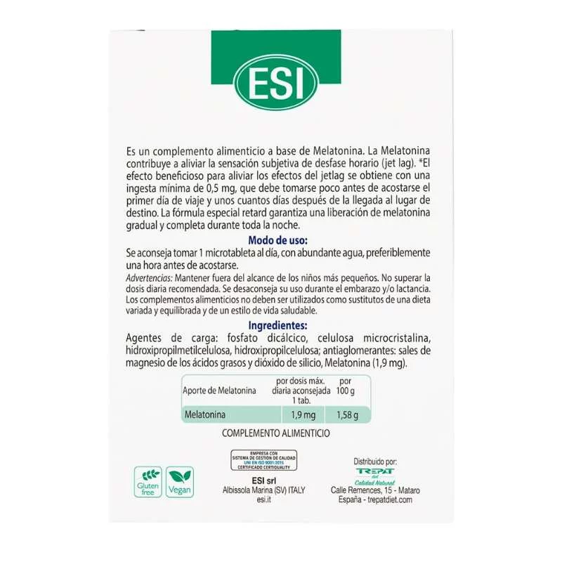 ESI - Melatonina pura retard 1,9mg 60 caps | sueño reparador - Imagen 3