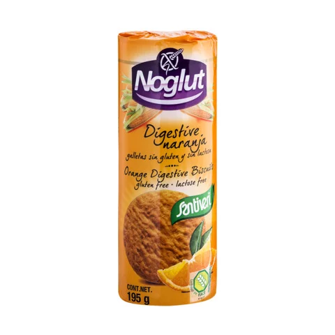 celiacos NOGLUT GALLETAS DIGESTIVE NARANJA 195GR