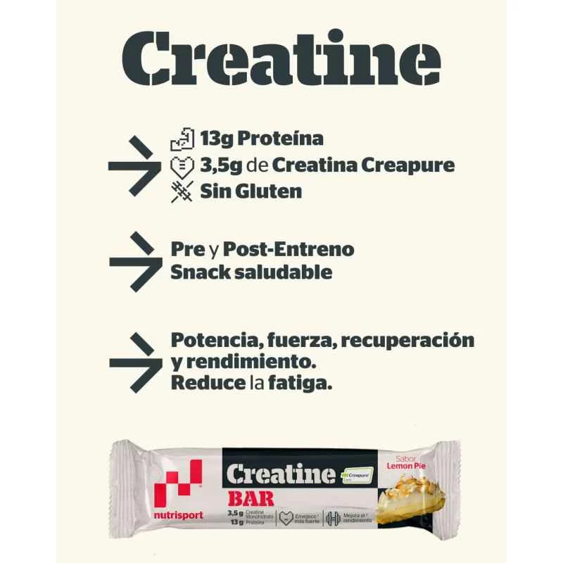 deporte BARRITA CREATINA BAR LEMON PIE 44GR CREAPURE