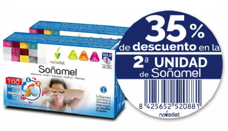 sistema nervioso PACK SOÑAMEL 2ºUD AL 35% 2X30 COMPRIMIDOS
