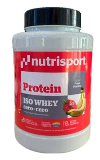 deporte PROTEINA ISO WHEY CERO-CERO FRESA Y PLATANO 900G