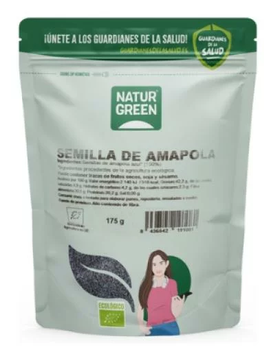 granos y semillas SEMILLA DE AMAPOLA BIO 175GR