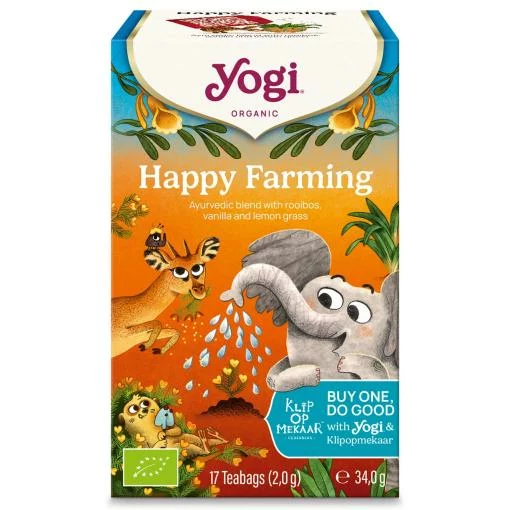 plantas en filtro YOGI TEA HAPPY FARMING BIO 17 BOLSAS