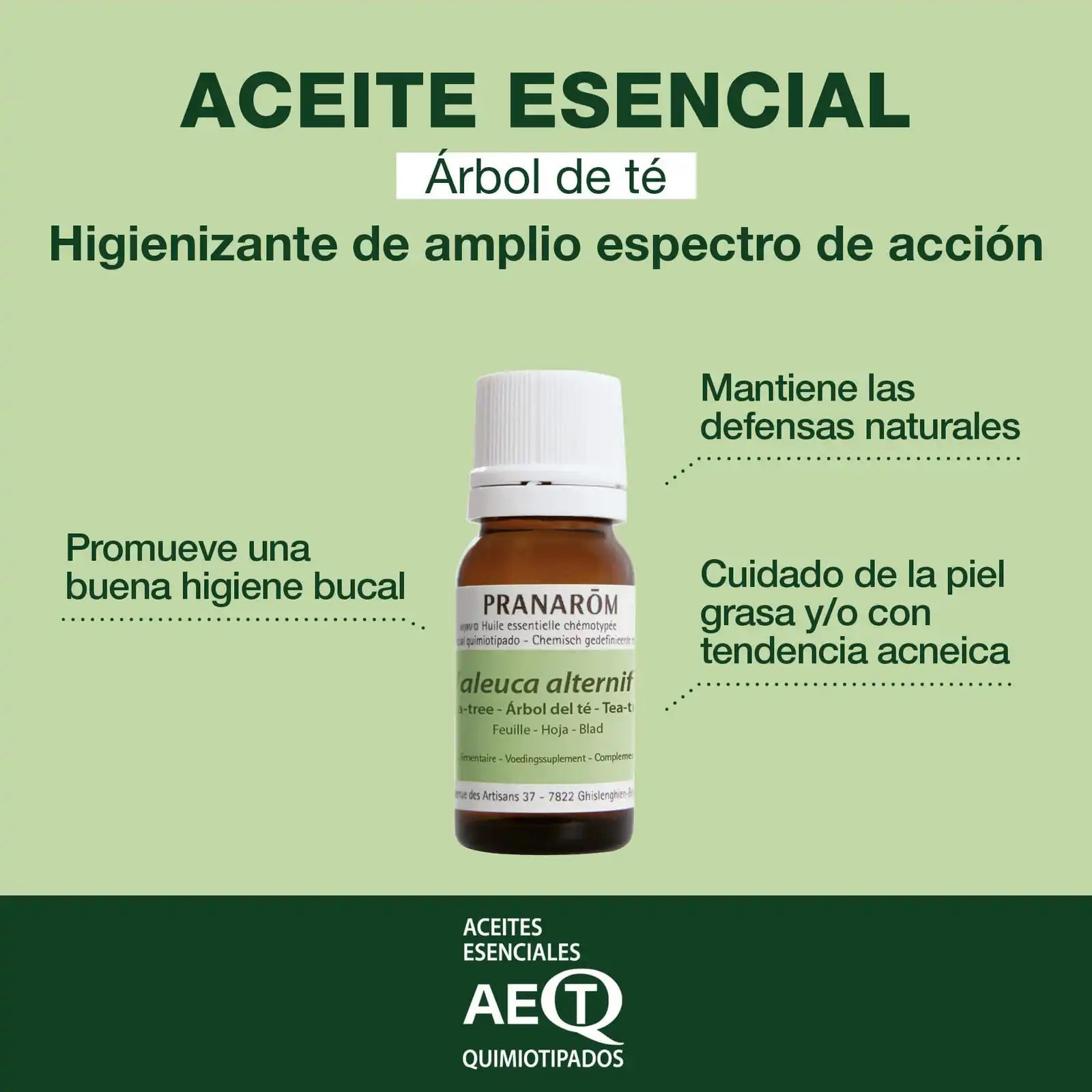 PRANAROM - Aceite esencial árbol del té 10ml - Imagen 2