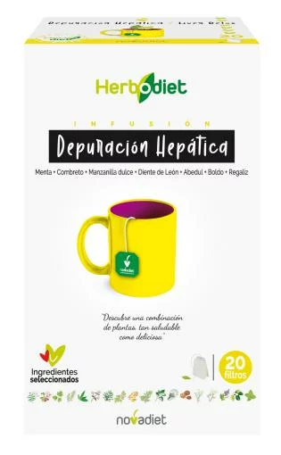 plantas en filtro HERBO. DEPURACION HEPATICA 20 FILTROS