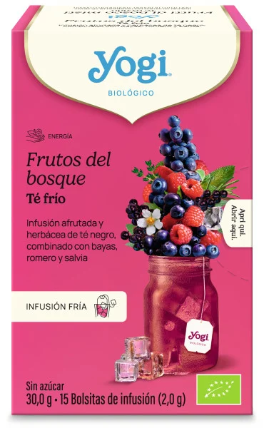plantas en filtro INFUSION FRIA FRUTOS DEL BOSQUE BIO 15 BOLSAS