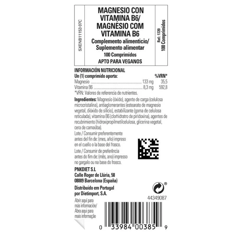 SOLGAR - Magnesio + vitamina b6 100 comprimidos - energía - Imagen 3