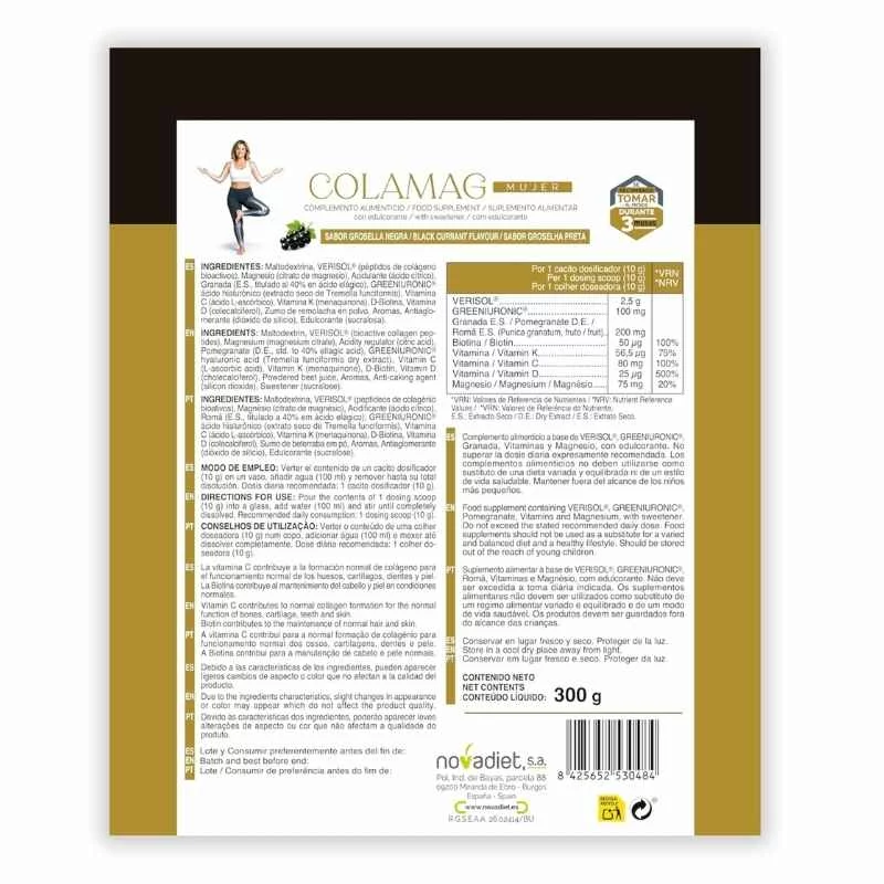 NOVADIET - Colamag mujer doypack 300gr - colágeno - Imagen 3