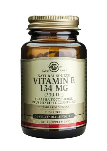 vitaminas VITAMINA E 200 UI(134mg) 50 Cáps Veganos.
