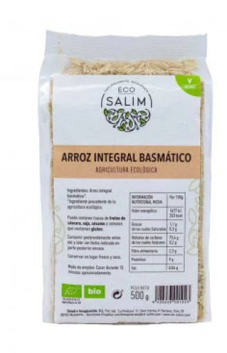 arroz y pasta ARROZ INTEGRAL BASMATICO ECO 500GR