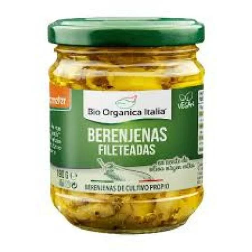 conservas BERENJENA ACEITE BIO ORGANICA ITALIA 190 G