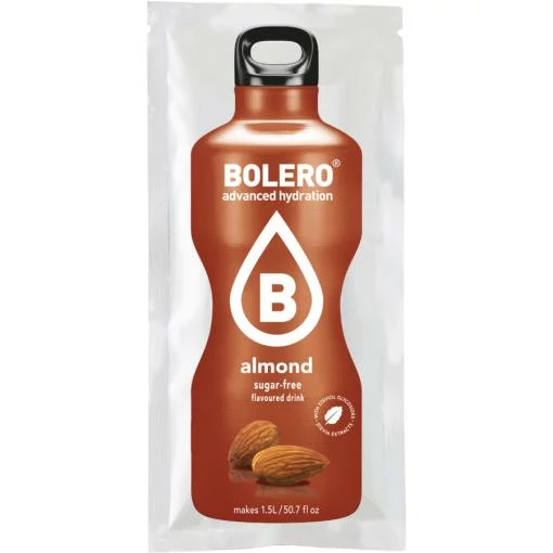 bebidas solubles BOLERO ALMENDRA CON STEVIA SOBRE 9GR