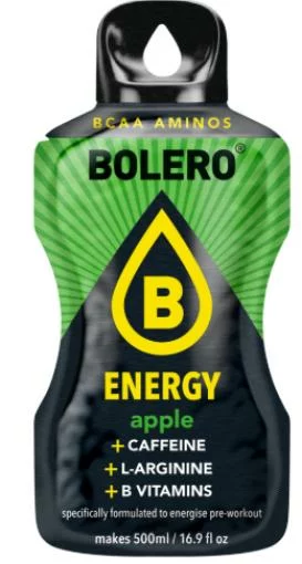 bebidas solubles BOLERO ENERGY APPLE 14G